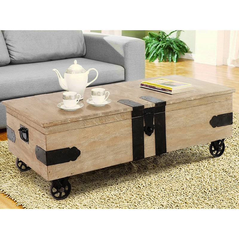 Casual Elements Utility Trunk Coffee Table with Lift Top Wayfair